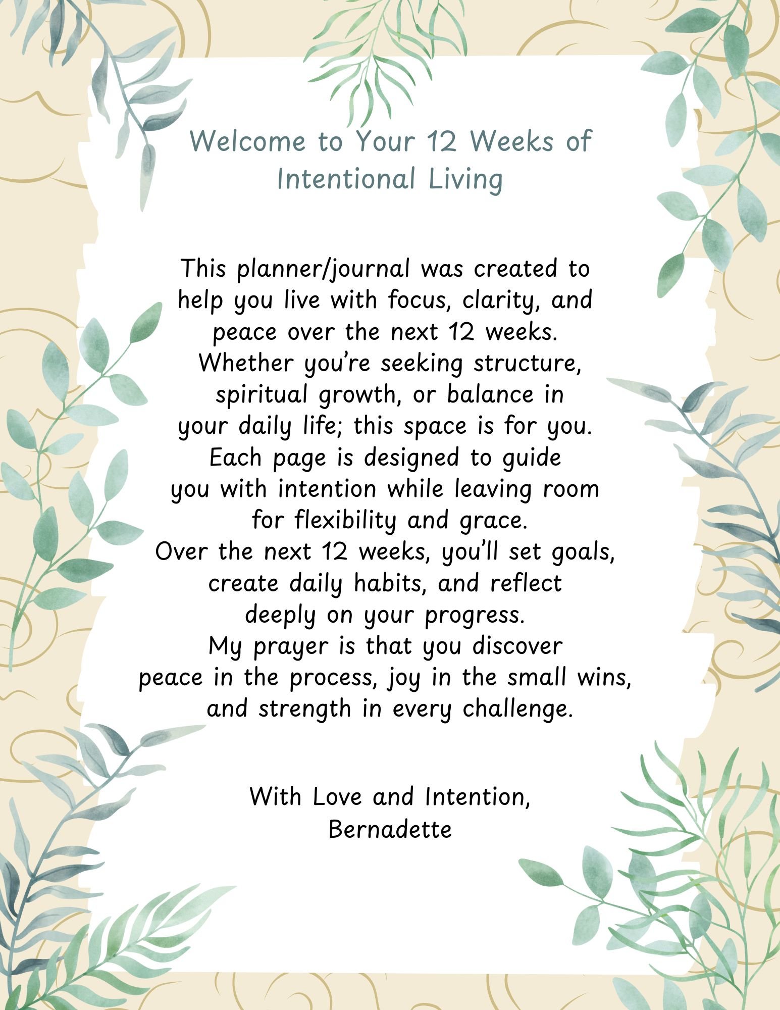 12 Weeks of Intentional Living - Image 2