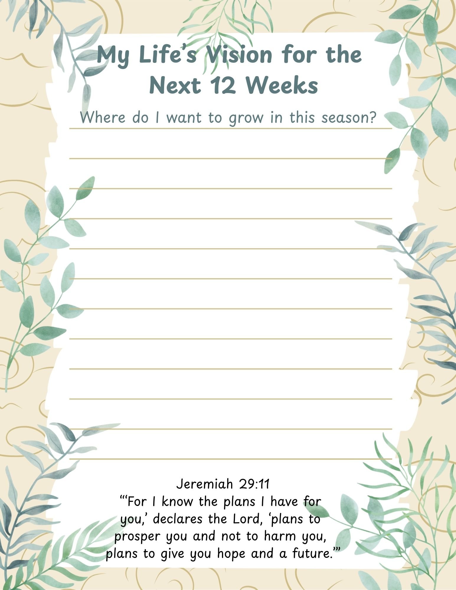 12 Weeks of Intentional Living - Image 3